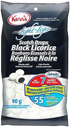 Kerr's Light Scotch Drops Black Licorice 2-Pack No Sugar Added