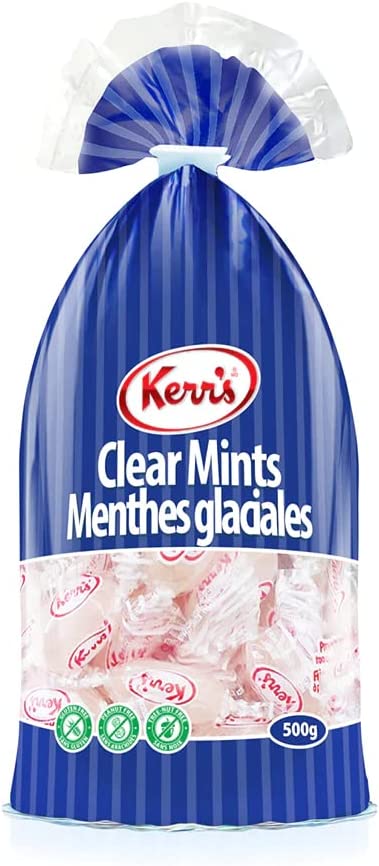 Kerr's Clear Mints | 500 gram bag | Imported from Canada by Kerrs Clear Mints