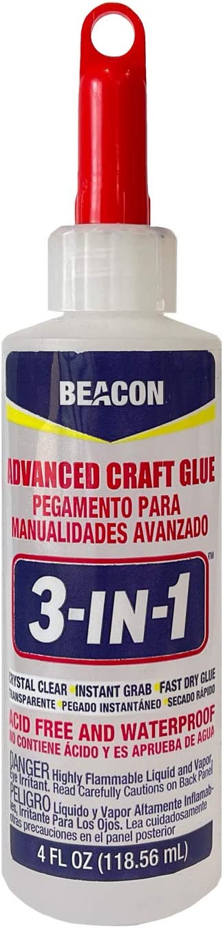 Beacon 3-in-1 Advanced Craft Glue, 4-Ounce