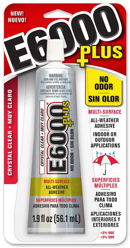 E6000 Clear 1.9 Fl Oz Plus Multipurpose Adhesive-1.9oz