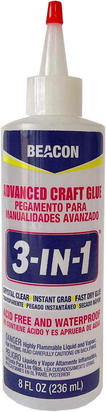 Beacon 3-in-1 Advanced Craft Glue, 8-Ounce