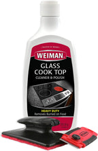 Load image into Gallery viewer, Weiman Cooktop Cleaner Kit - Cook Top Cleaner and Polish 590ml - Scrubbing Pad, Cleaning Tool, Cooktop Razor Scraper
