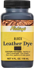 Load image into Gallery viewer, Fiebing Company Leather Dye, Black, 4 Ounce
