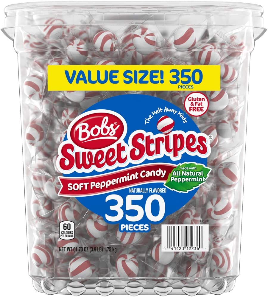 Bobs Sweet Stripes Soft Peppermint Balls (350 COUNT) by Bobs