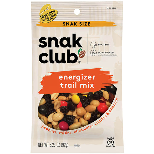 Snak Club Energizer Trail Mix, 3.25 Ounce, Pack of 12