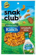 Load image into Gallery viewer, Snak Club Hidden Valley Ranch Crunch Mix, 2.5 Ounce Bag, Pack of 6
