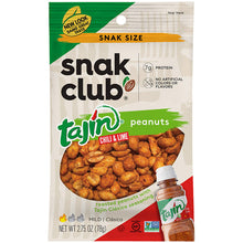 Load image into Gallery viewer, Snak Club Tajin Chile &amp; Lime Classico Peanut, 2.75 Ounce Bag, Pack of 12
